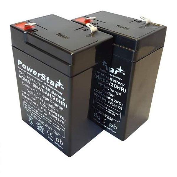 PowerStar (2 6V 4AH Replacement CA640 for UPS Battery for Compatible with APC RBC1