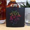 6oz (170ml) 'Rainbow Butterfly Pattern' Pocket Hip Flask (HP00008835)