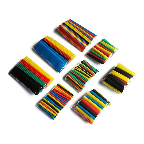 waves 328 Pcs Heat Shrink Tubing Shrink Tubing 8 Sizes in a Bag