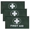 Triple Pack Green Identification First Aider Aid Badge Universal Sleeve Armband