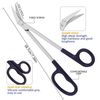 Extra Long Toe Nail Scissor Clippers Cutters for Thick Nail Arthritis Manicure Pedicure Chiropody Podiatry 7"-7.5" Nail Scissor & Nail File Set for Elderly Senior Mens Women