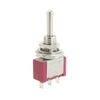 uxcell Momentary Toggle Switch, 3 Position, 3 Pin, 4 Pack, 2A/250VAC 5A/120VAC SPDT On/Off/On
