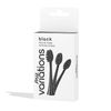 MyVariations Sonic Toothbrush Heads Pack of 3 Black