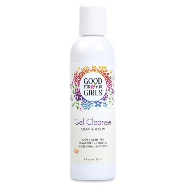 Good For You Girls Sensitive Foaming Gel Facial Cleanser, Natural with Aloe, Chamomile, Green Tea, Ginseng, Vitamin E, pH Balanced, Vegan, Gluten-Free, Kids, Preteens and Teens (4 fl oz)