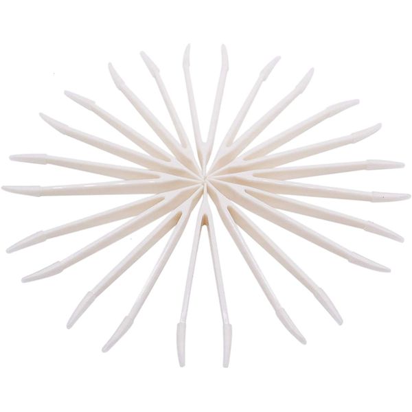 MosBug 12Pcs 80mm Contact Lens Tweezers Make Up Tool (White)