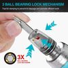 DURATECH 12-in-1 Stubby Ratcheting Screwdriver Multi-bit Short Screw Drivers Set