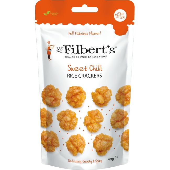 MR FILBERTS Sweet Chilli Rice Crackers 40g - 12 Pack