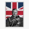 Spiffing Prints King Charles III Commemorative Artwork Framed Print Small