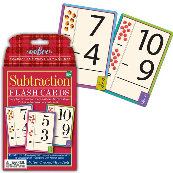 eeBoo: Subtraction Educational Flash Cards, an Educational Activity to Introduce and Reinforce Knowledge and Basic Skills, for Ages 5 and up