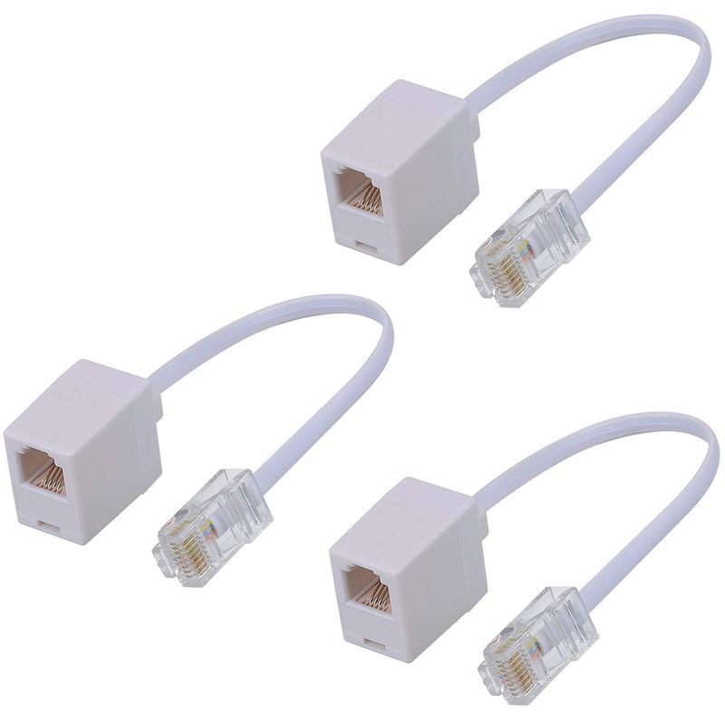 RJ45 to RJ11 Adapter, SHONCO RJ11 6P4C Female to Ethernet - Online ...