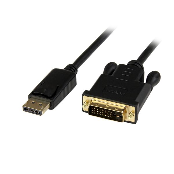 Startech 1.8m DisplayPort to DVI Active Adapter Converter Cable - Black, 6 ft