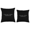 'Tuning Fork Therapist' / Tuning Fork Therapy Design Throw Pillow