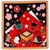 Small Japanese Wrapping Cloth, Seasonal, Colored