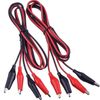 EBOOT 1M Electrical Test Set with Alligator Clips Double-ended Jumper Wires for Electrical Testing (2 Groups)