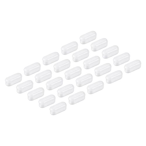 YOKIVE 10pcs Ball Chain Connector Crimp Clips Clamshell Style Curtain Roller Blind Beads Decoration Home Handmade DIY (White 4.5mm)