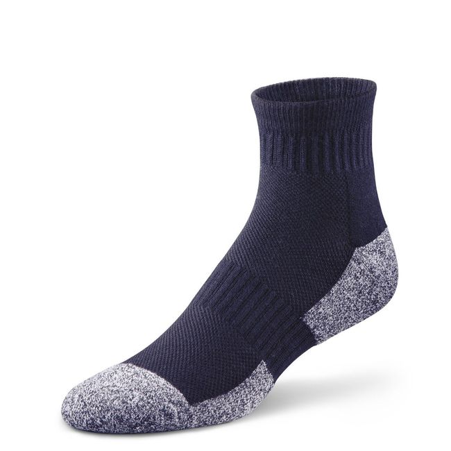 Dr Comfort Small Ankle Length Navy Diabetic Circulation Socks Moisture Wicking