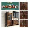 CcHhyyt Oval Knobs Zinc Alloy Cabinet Pulls Furniture Knobs Starry Pattern Cupboard Handle Drawer Pulls Solid Metal Kitchen Hardware Handles for Cabinet Drawer Wardrobe (2pcs/Set)