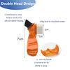 4 Pieces Mini Denture Cleaning Brush Set with Multi-Layered Bristles, Portable Denture Double Sided Brush for False Teeth Cleaning, 4 Color