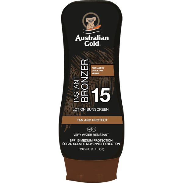 Australian Gold Sun Lotion SPF 15 with instant bronzer 237 ml