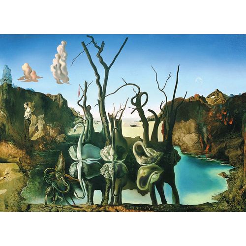 EuroGraphics Salvador Dalí Swans Reflecting Elephants Puzzle (1000 Piece) (6000-0846) , White