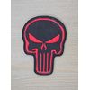 SKULL PUNISHER TERMINATOR PATRIOT SWAT BLACK OPS RED TACTICAL ARMY HOOK PATCH