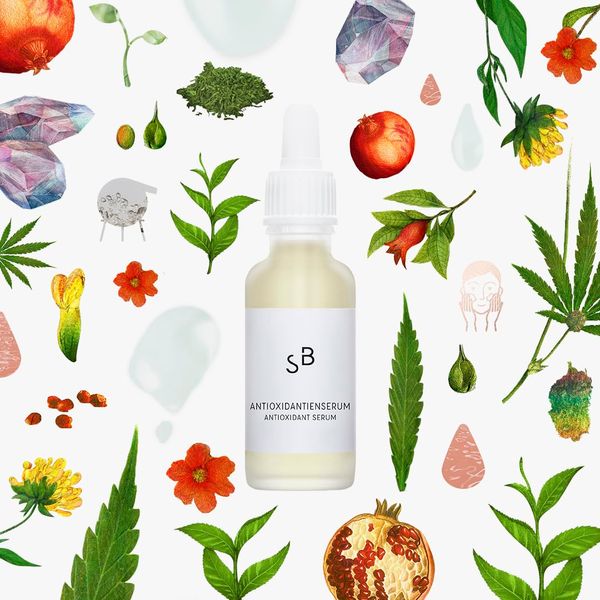 Studio Botanic Antioxidant Serum - Antioxidant Face Care with Organic Pomegranate and Green Tea Extract - 30 ml Pipette Glass Bottle - 100% Pure Natural - Certified Vegan Natural Cosmetics