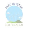CafePress Wind Powered Eco Friendly Magnets Rectangle Magnet, 3"x2" Refrigerator Magnet