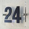 Hausnummern Türschild Acrylglas Transparent