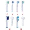 Electric Toothbrush Holder Base Stand Electric Toothbrush Head Support Compatible for Braun Oral B Toothbrush Charger with 4 Pack Electric Toothbrush Heads Cover