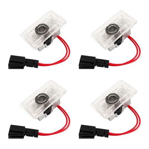 Lzmytsdklo 2025 4 PCS No Fade LED Welcome Light HD Car Door Shadow Projector Ghost Ceremony Sense Welcome Enter Light,Compatible with Model 3 Y X S Accessories
