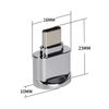 BoxWave Adapter Compatible with Meta Quest 3S - Micro SD Card miniReader, USB Type-C OTG Reader USB3.0 Adapter Keychain - Metallic Silver