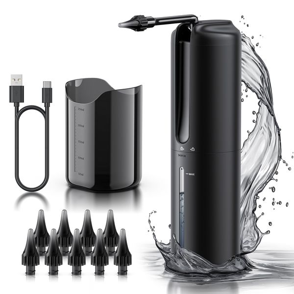 Ear Wax Removal - Electric Ear Irrigation Flushing System - Water Powered Ear Cleaner with 4 Pressure Modes - Safe and Effective Ear Cleaning Tool - Water Resistant USB Rechargeable