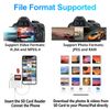 [Apple MFi Certified] SD Card Reader for iPhone iPad, 3 in 2 Lightning USB C SD Card Reader with SD/Micro SD/USB3.0 Slots, Memory Card Reader for iPhone16 15/iPad/Mac/Android Phones/Camera