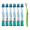 Preserve Toothbrushes with Travel Case, Medium Bristles, (Pack of 6) (Colors Vary)