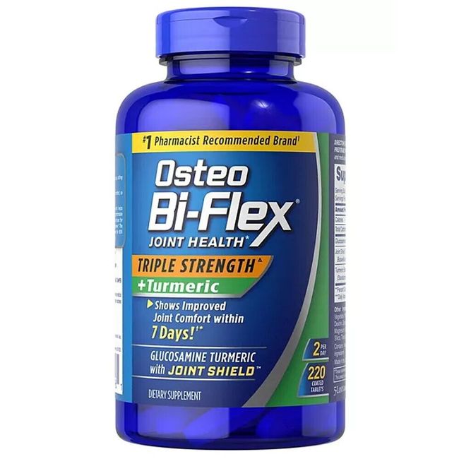 Osteo Bi-Flex Joint Health Triple Strength + Turmeric (220 Count) Exp: 07/2025