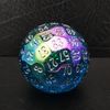 Bescon Dazzling Blue 100 Sided Dice, Polyhedral Solid 100 Sides Dice 45MM in Diameter (1.8inch), Game Dice D100