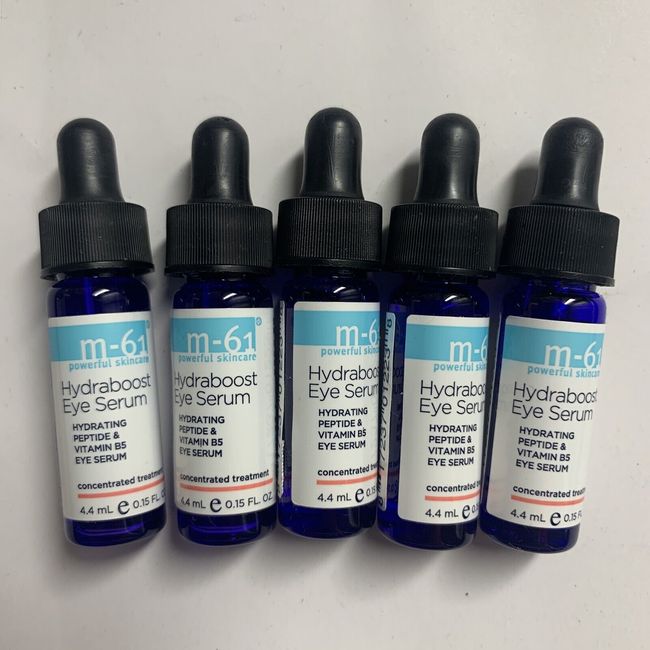 5 M-61 Hydraboost Eye Serum, Hydrating Peptide and Vitamin B5 .15oz 4.4ml each