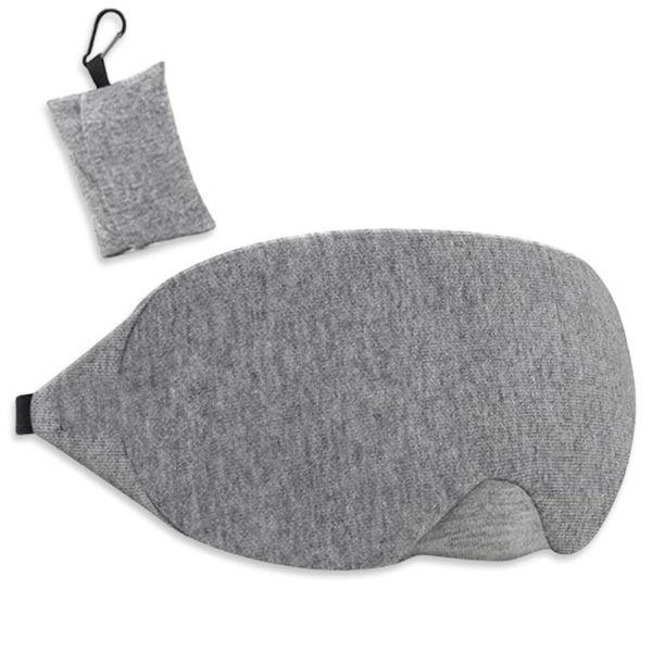 Eye Mask Grey Eye Mask for Sleeping Night Eye Blinder for Men and Women Perfect Eye Cover for Cotton Sleep Eye Mask