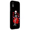 iPhone XR Skeleton Headphones Rose Case