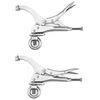 QWORK 9inch Drill Press Locking Clamp, 2 Pack, Fix Clamp, Strong Gripping Clip