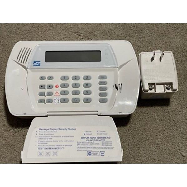 DSC ADT Wireless Alarm Communicator Keypad LE2077-NA UA735  Power Adapter 1620U