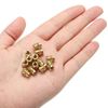 sourcing map M4 Threaded Inserts, 50 Pcs Metric Knurled Nuts Brass Heat-Set Inserts for Plastic, 3D Printing Components