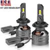 CANBUS H7 LED Headlight Bulbs Hi/Low Conversion Kit Super Bright 50000LM 150W