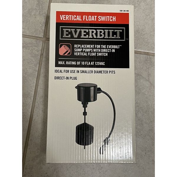 Everbilt Vertical Float Switch for Sump Pumps FREE SHIPPING!