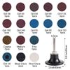 71 PCS 2" Roll Lock Quick Change Disc Sanding Discs Set 1/4" Shank Disc Holder