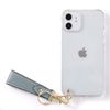 Xperia X Compact SO-02J 100062733 Case, Clear Case, Hard Case, Back Case, Strap, Fall Prevention, Mobile Strap [Blue]