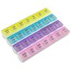 Weekly Pill Organizer with 28 Compartments, by MEDca