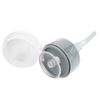 Beauticom 12 Oz Gray Push Down Alcohol Labeled Dispenser Empty Bottle