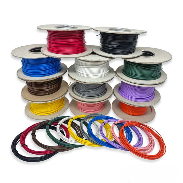 Single Core Cable 8.75 Amp Rated 1.0mm² 12v 24v (5 Metres Brown) Stranded Copper Wire