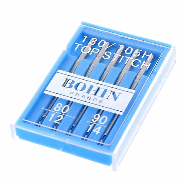 Bohin Machine Needles, Acrylic, Silver, 6.35x9.01x0.63 cm